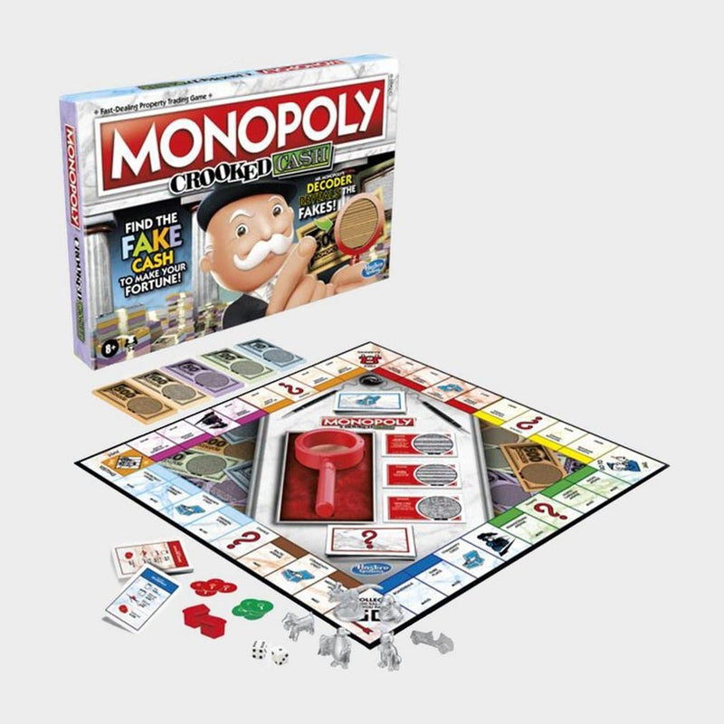 Monopoly Cash Decoder Board Game For Families and Kids Ages 8 and Up, Includes Mr. Monopoly's Decoder to Find Fakes, for 2-6 Players