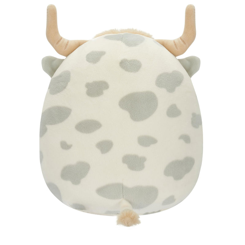 Squishmallows Original 7.5-Inch Borsa the Grey Spotted Highland Cow Small-Sized Ultrasoft Plush