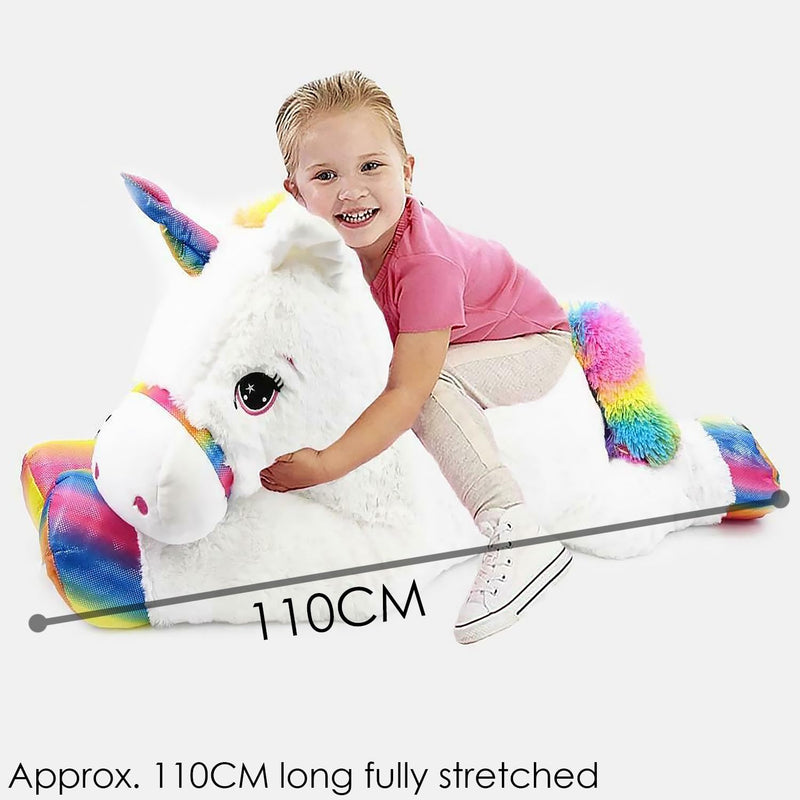 Giant Large Unicorn Stuffed Plush Super Soft Toy Lying Pony Unicorn Teddy