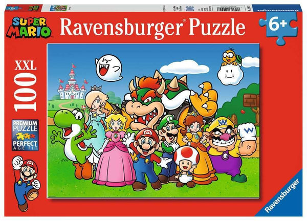 Ravensburger Super Mario - 100 Piece Jigsaw Puzzles for Kids Age 6 Years Up - Extra Large Pieces