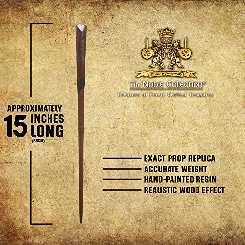 The Noble Collection Newt Scamander Wand in Collectors Box 14 inch long Quality Newt Scamander Wand With Collectors Wand Box - Fantastic Beasts Film Set Movie Props Wands