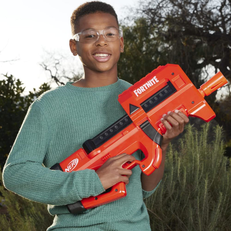 Nerf Fortnite Compact SMG Motorized Dart Blaster, Ultra Red Wrap, 8-Dart Internal Clip, Includes 8 Nerf Elite Foam Darts