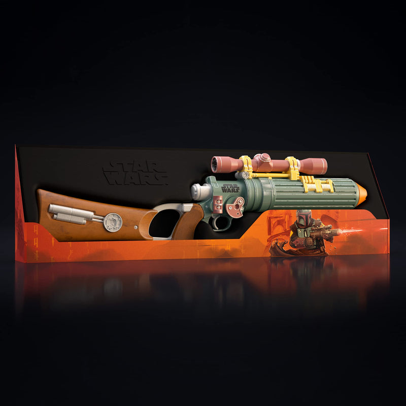 Nerf LMTD Star Wars Boba Fett's EE-3 Blaster, The Book of Boba Fett, Scope, 3 Drums, 12 Nerf Elite Darts, Multicolor