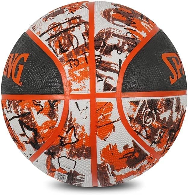 Spalding – Graffiti Series – Orange - Basketball ball - Size 7 - Basketball - Certified ball – Material: Rubber – Outdoor - Anti-slip – Excellent grip