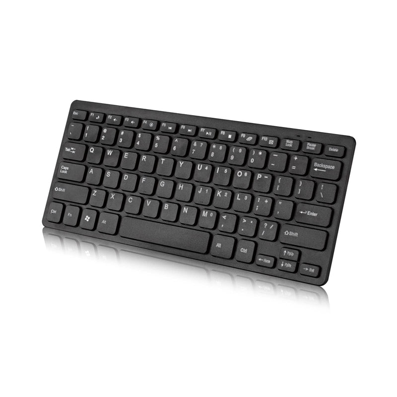 ASIDE USB Wired Mini Keyboard, Slim Ergonomic Keyboard Small Compact Simple Wired Business Keyboard for Laptop and Desktop Computer, Plug and Play