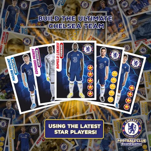 Official Chelsea Football Club Board Game By Football Billionaire | Family Board Games for Kids and Adults | Ages 6+| A Trading & Family Strategy Board Game for 2-6 Players as Seen on Dragon's Den