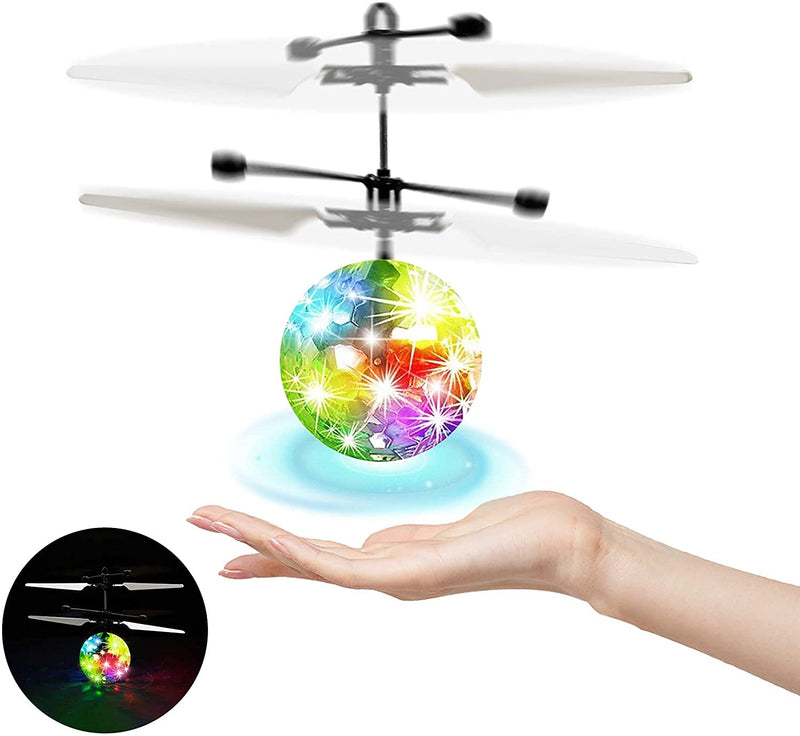 Flying Ball, Kids RC Flying Toys Infrared Induction Models Aircraft Helicopter Ball Kids Gadgets Mini Drone Flying Toys