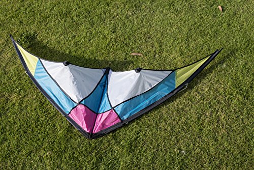 Stunt Kite - 120 x 60 cm Dual Line Kite - High Flying Kite with multi coloured panel design - Stunt Kites for Outdoor Fun - Dual Line Stunt Kites - Popular entry-level stunt kite