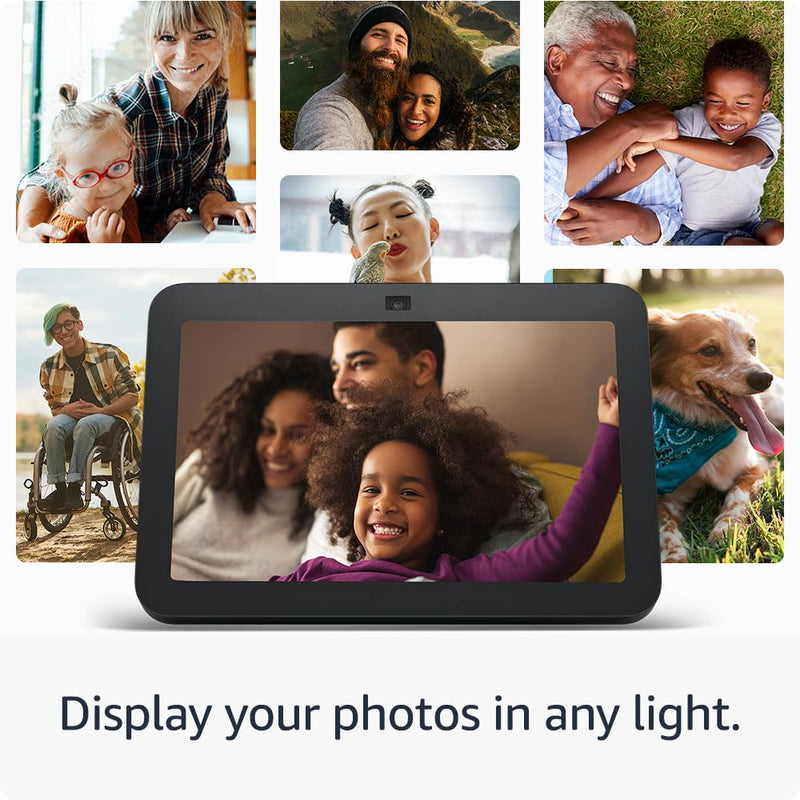 All-new Echo Show 8 | 3rd generation (2023 release), HD smart touchscreen with spatial audio, smart home hub and Alexa, Charcoal