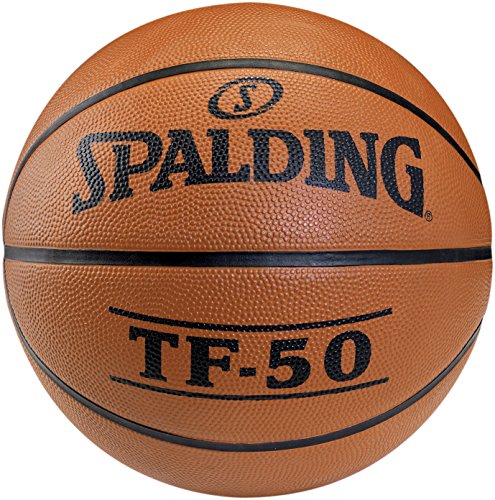 Spalding – TF-50 – Classic color – Basketball ball – Size 5 – Basketball – Beginner ball – Material: Rubber – Outdoor – Anti-slip – Excellent grip – Highly Resistant - Not inflated