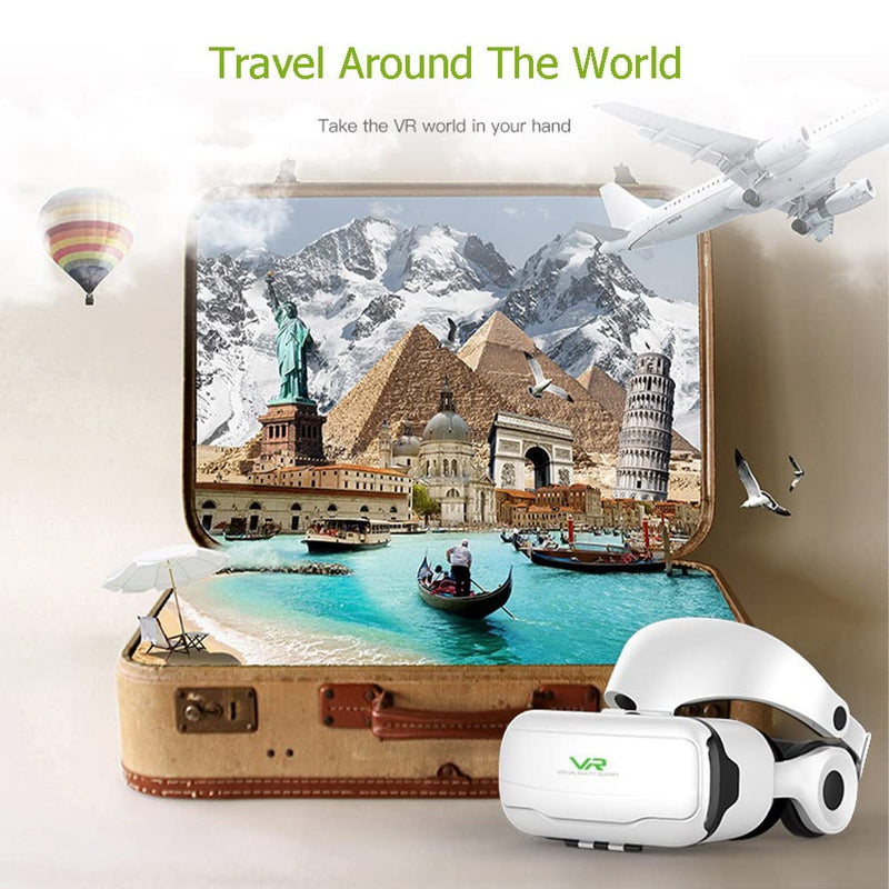 2022 Newest Virtual Reality Headset , VR Headset with Controller and Headset for Kids Adult Play 3D Game Movies (4.7.5 To 6.5 Inches), Universal VR Glasses Set for IPhone Samsung and Android Phone