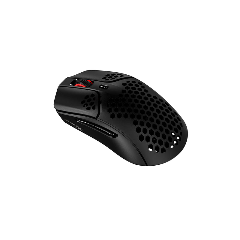 HyperX Pulsefire Haste – Wireless Gaming Mouse – Ultra Lightweight, 61g, 100 Hour Battery Life, 2.4Ghz Wireless, Honeycomb Shell, Hex Design, Up to 16000 DPI, 6 Programmable Buttons – Black and Red