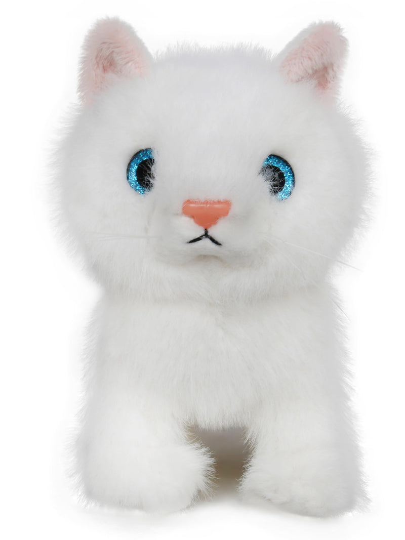 ICE KING BEAR Plush Little Cat Soft Toy Kitten Stuffed Animal White 6 Inches