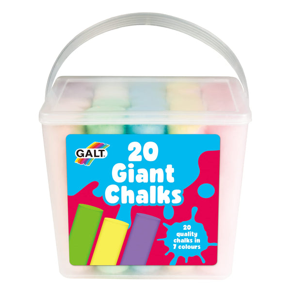 Galt Toys, 20 Giant Chalks, Pavement Chalk for Kids, Ages 3 Years Plus