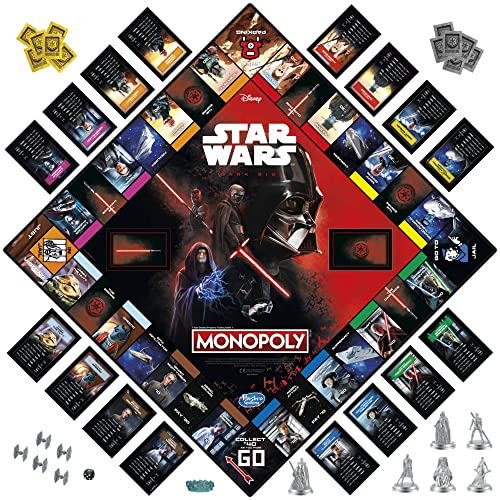 Monopoly: Disney Star Wars Dark Side Edition Board Game for Families, Games for Children, Star Wars Gift