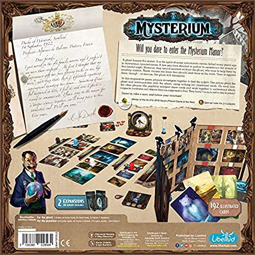 Libellud | Mysterium Board Game (Base Game) | Mystery Board Game | Cooperative Game for Adults and Kids | Ages 10+ | 2-7 Players | Average Playtime 45 Minutes