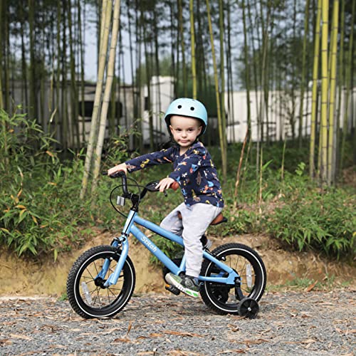 STITCH 14 Inch Kids Bike for 3-5 Ages Boys, 14" Wheels Bike for Boys With Stabilisers, Blue…