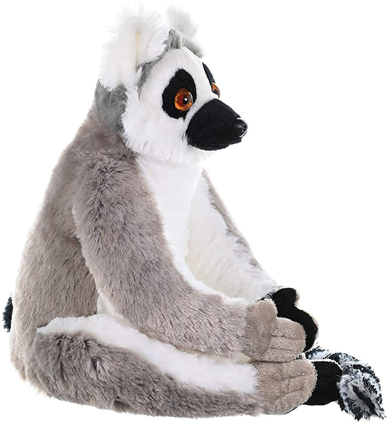 Wild Republic Ring Tailed Lemur Plush Soft Toy, Cuddlekins Cuddly Toys, Gifts for Kids 30 cm