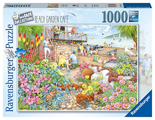 Ravensburger Cosy Café No.1 Beach Garden Café 1000 Piece Jigsaw Puzzles for Adults and Kids Age 12 Years Up