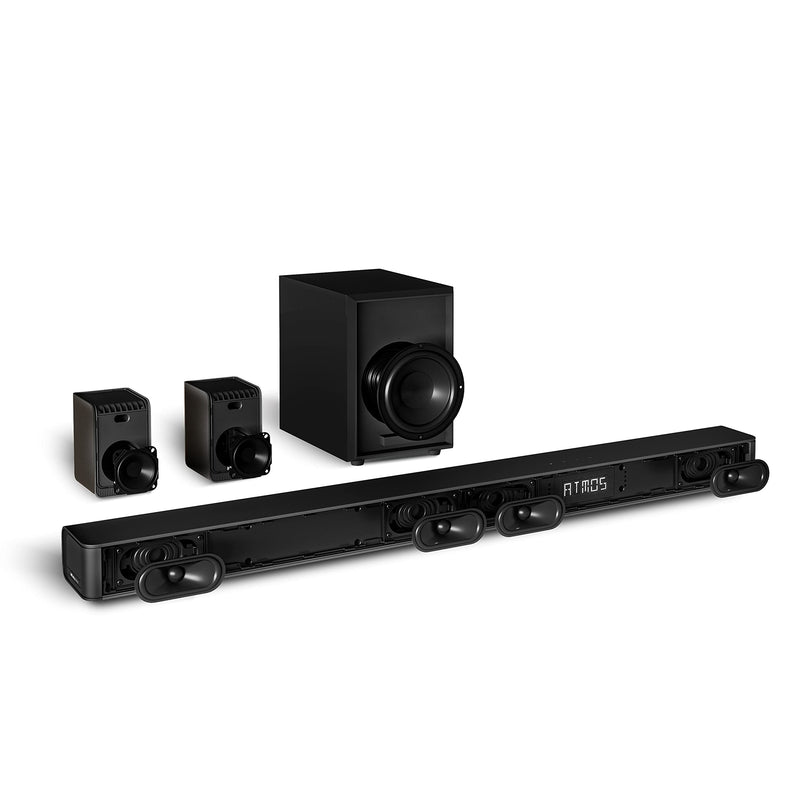 Hisense AX5100G 5.1 Channel 340W Dobly Atmos Soundbar with wireless subwoofer and rear speakers , Black