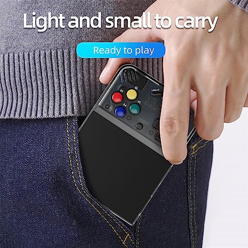 Temoo Miyoo Mini Plus Retro Games Console, 64G Portable Retro Handheld Game Console, Supports 25000 Classic Games, Retro Game Console With 3.5-Inch Ips Hd Screen And A Portable Pouch.