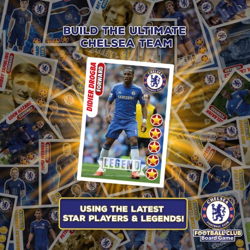 Official Chelsea Football Club Board Game By Football Billionaire | Family Board Games for Kids and Adults | Ages 6+| A Trading & Family Strategy Board Game for 2-6 Players as Seen on Dragon's Den