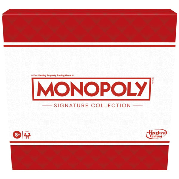 Monopoly Signature Collection Family Board Game for 2 to 6 Players, Premium Packaging and Components, Game for Ages 8+