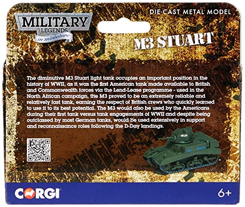 Corgi CS90641 MiM - M3 Stuart Tank Show Case,Black