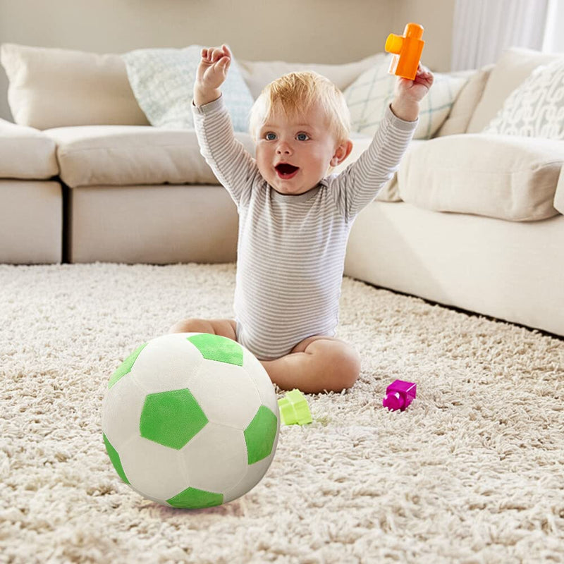 Plush Football Toy, Soft Fluffy Stuffed Football Plush Toy Soccer Ball Soft Pillow Gift Sports Toy The for Children Kids Boy Girl Baby,30cm