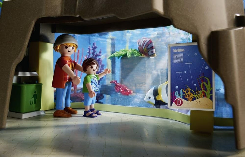 PlayMOBIL 9060 Family Fun Aquarium with Fillable Water Enclosure, Fun Imaginative Role-Play, PlaySets Suitable for Children Ages 4+