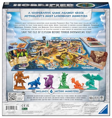 Ravensburger Horrified Pandora Unleashed - Immersive Strategy Board Game for Adults and Kids Age 10 Years Up