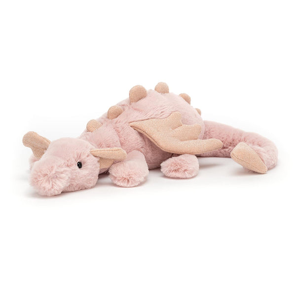 Jellycat Little Rose Dragon Collectable Plush Decoration,Pink