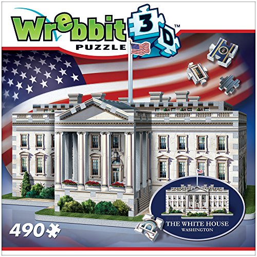Wrebbit 3D Puzzle White House Puzzle (490-Piece)