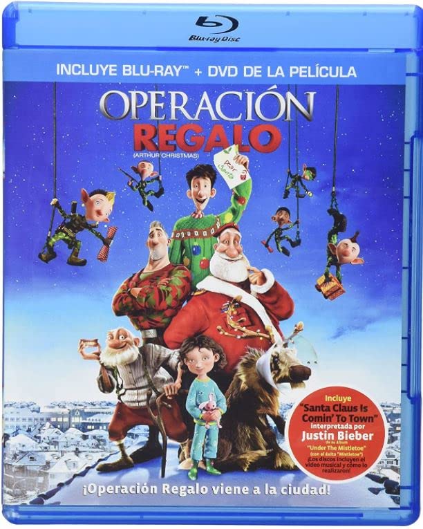 Arthur Christmas [Blu-ray + DVD] Animated Holiday Movie [Spanish Artwork]