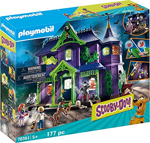 Playmobil 70361 SCOOBY-DOO! Mystery Mansion With Light And Sound Effects, Fun Imaginative Role Play, Playset Suitable Children Ages 5+