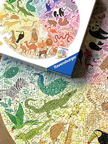 Ravensburger Circle of Colours - Oceans Circular 500 Piece Jigsaw Puzzle for Adults and Kids Age 10 Years Up