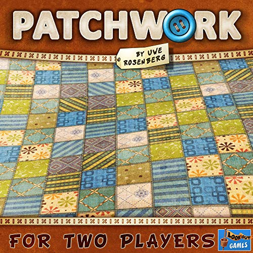 Lookout Games | Patchwork | Board Game | Ages 8+ | 2 Players | 15-30 Minute Playing Time, Multicoloured, 7.87 x 1.77 x 7.87 inches