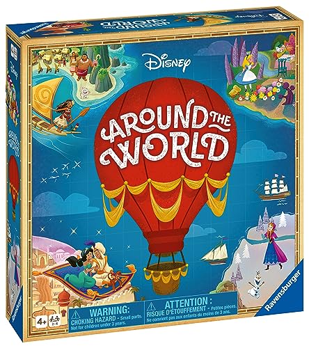 Ravensburger Disney Around The World Board Game for Kids Age 4 Years Up - 2 to 4 Players - 2023