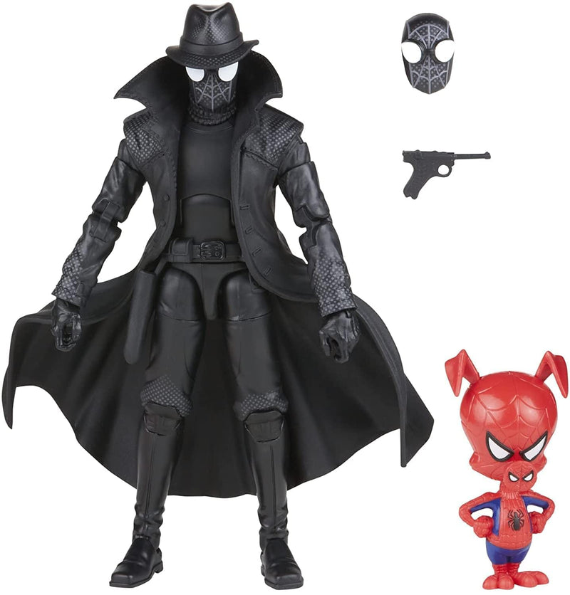 Marvel Hasbro Legends Series Spider-Man 60th Anniversary Spider-Man Noir and Spider-Ham 15 cm Action Figures, 2 Accessories, Multicolor (F3443)