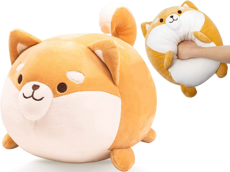 Soft Shiba Inu Plush Toys,Cuddly Stuffed Animal Plush Doll,Cute Corgi Plush Pillow For Bedroom,Giant Dog Teddy,kawaii Plush Doll,Fluffy Animal Cartoon Pillow