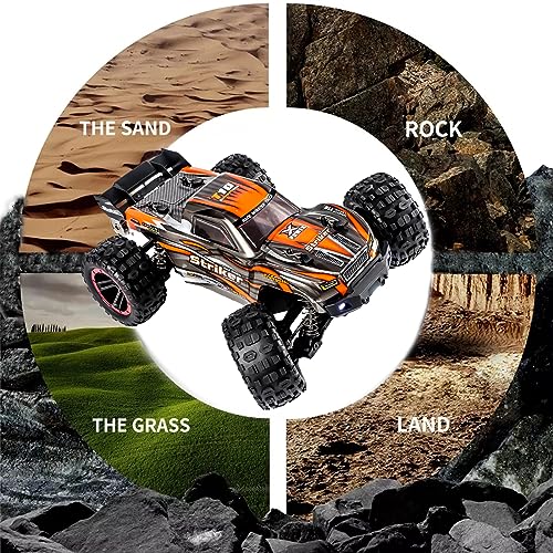 ST.JJBANY Brushless RC Cars, 75KM/H High Speed Remote Control Car, 4WD 1:14 Scale All Terrain Off Road Monster Truck, 2.4 Ghz Racing Car Waterproof 2 Battery 50 Min Car Toy for Kids And Adults