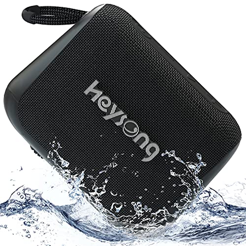 HEYSONG Waterproof Bluetooth Speaker, Portable Wireless Shower Speakers With Wireless Stereo Sound, IPX7, 24-Hour Playtime, BassUp Speaker Bluetooth For Bedroom Accessories, Gifts for Men