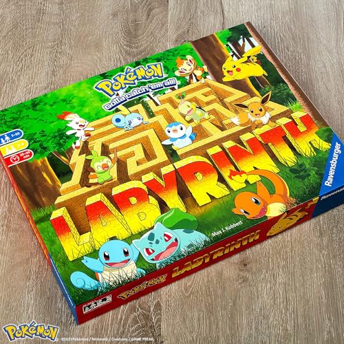 Ravensburger Pokemon Labyrinth - Moving Maze Family Board Games for Kids Age 7 Years Up - 2 to 4 Players