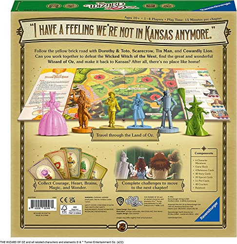 Ravensburger The Wizard of Oz Adventure Book - Family Strategy Board Games for Kids and Adults Age 10 Years Up - 1 to 4 Players