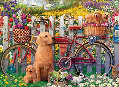 Ravensburger Cute Dogs in The Garden 500 Piece Jigsaw Puzzle for Adults and Kids Age 10 Years Up