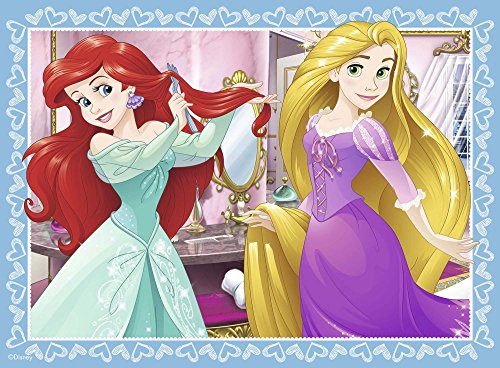 Ravensburger Disney Princess-4 in Box (12, 16, 20, 24 Piece) Jigsaw Puzzles For Kids Age 3 Years and Up