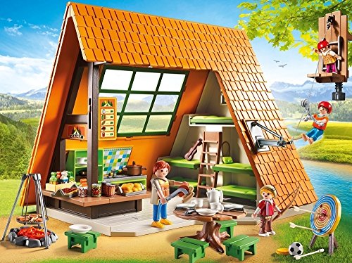 Playmobil 6887 Summer Fun Camping Lodge, Fun Imaginative Role-Play, PlaySets Suitable for Children Ages 4+