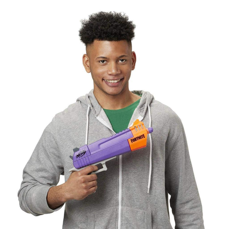 Nerf Fortnite HC-E Mega Dart Blaster – Includes 3 Official Nerf Mega Fortnite Darts – For Youth, Teens, Adults