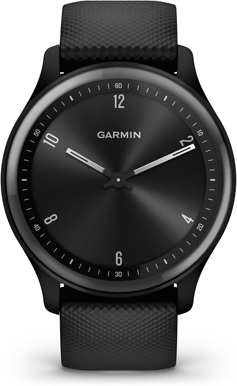 Garmin vívomove Sport, Hybrid Smartwatch with Health and Fitness functions, Hidden Touchscreen Display and up to 5 days battery life, Black