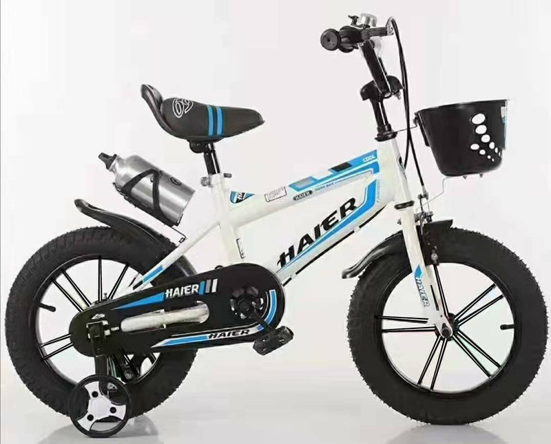 Touch of Venetian 12" 14" 16" Boys Children Bike with Stabilisers Wheels Kids Bike for Ages 3-9 Years Old Blue (12 inch)